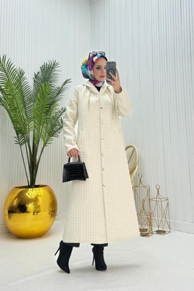 Kapitone Tesettür Kap Taş