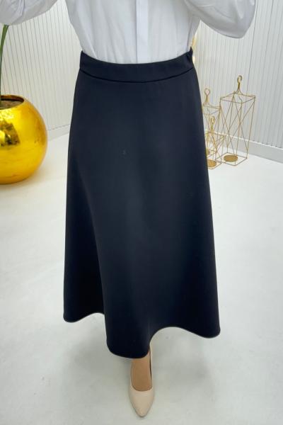 Scuba Tesettür Etek Siyah