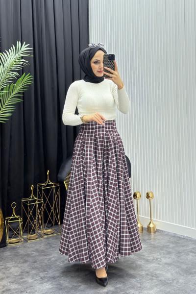 Çalıkuşu Etek Bordo