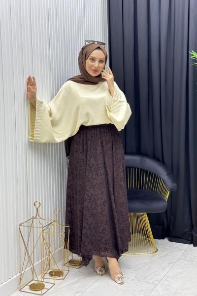 Yasmin Etek Kahverengi