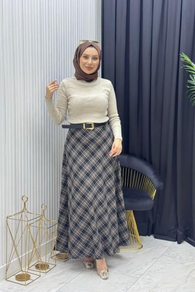 Büyük Beden Etek Siyah