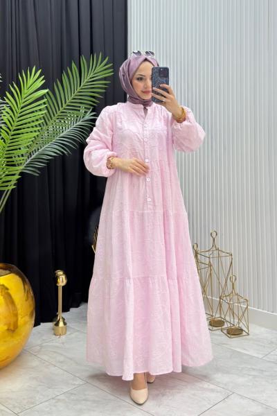 Selen Elbise Pembe