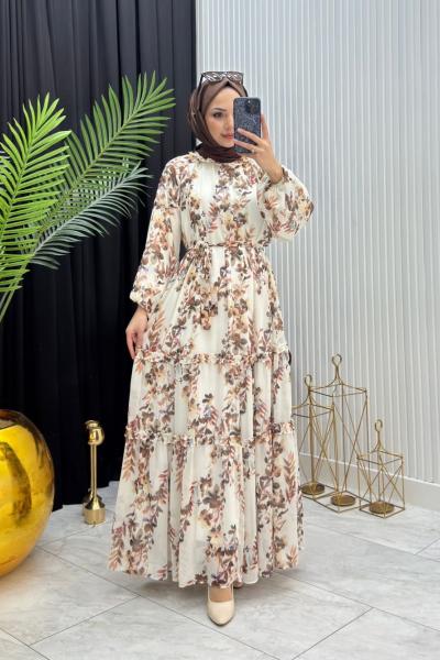 Meloni Elbise Kahverengi