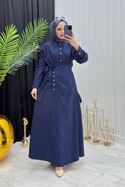 Zarafet Elbise Lacivert